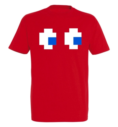 Déguishirt Pac-Man du Fantôme rouge (Déguisement T-shirt de Blinky, le fantôme rouge)
