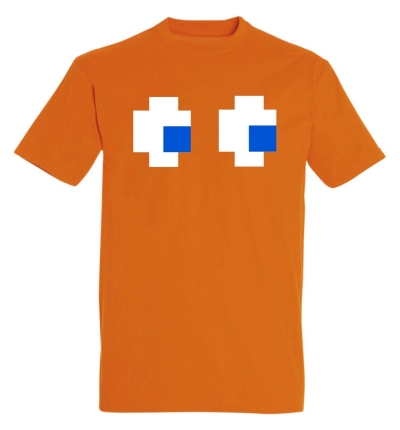 Déguishirt du Fantôme orange dans Pac-Man : Déguisement T-shirt de Clyde
