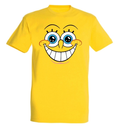 Déguishirt Bob l'Éponge : Déguisement T-shirt de Bob l'Éponge joyeux