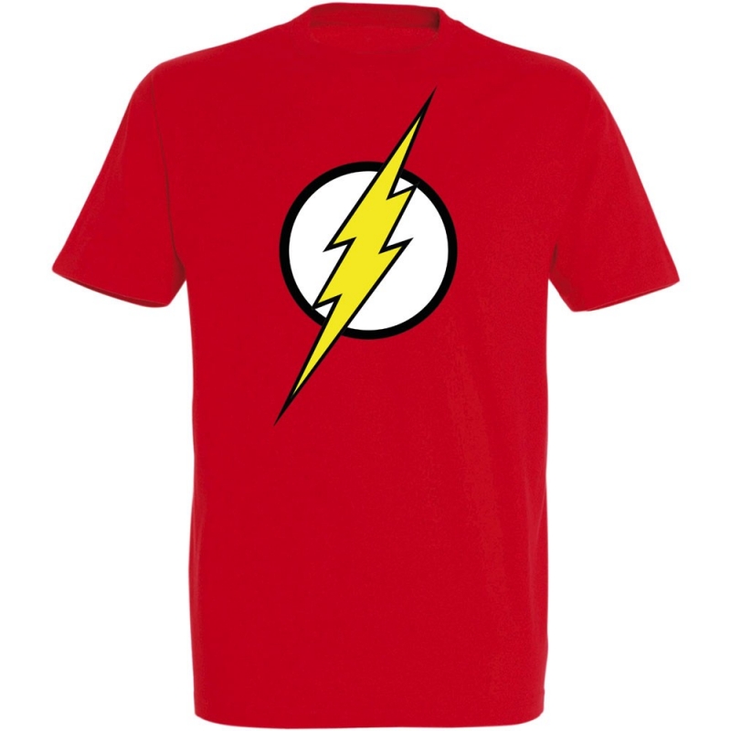 Déguishirt Super-Héros : Déguisement T-shirt rouge de Flash