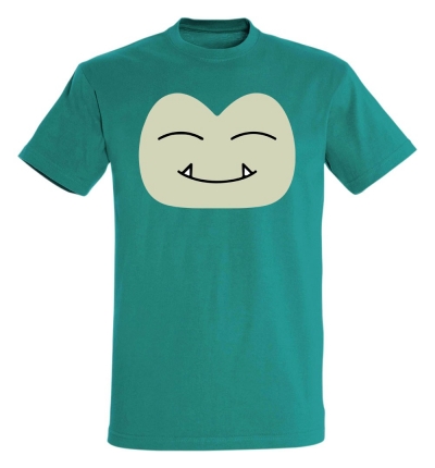 Déguishirt Pokémon Ronflex : T-shirt déguisement vert visage Ronflex