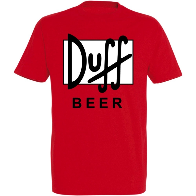 Déguishirt bière : Déguisement T-shirt de canette de bière Duff Beer