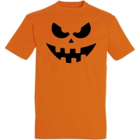 Déguishirt Halloween : T-shirt Déguisement orange de Citrouille d'Halloween effrayante