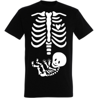 Déguishirt Halloween : T-shirt Déguisement de squelette humain et bébé