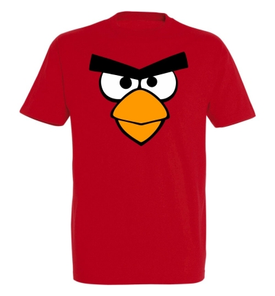 Déguishirt Jeux Vidéo : T-shirt Déguisement d'Angry Birds rouge