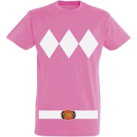 Déguishirt Power Ranger rose : Déguisement T-shirt Power Ranger rose