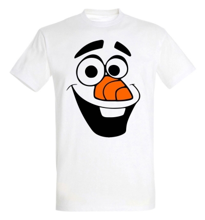 Déguishirt Disney : T-shirt Déguisement blanc d'Olaf le bonhomme de neige
