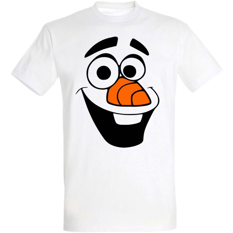 Déguishirt Disney : T-shirt Déguisement blanc d'Olaf le bonhomme de neige