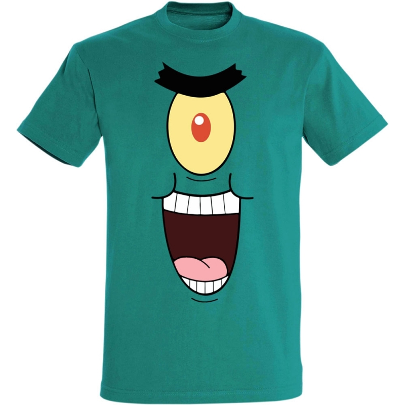Déguishirt Bob l'Éponge : Déguisement T-shirt de Sheldon J. Plankton méchant