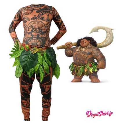 Costume réaliste de Moana Maui (Disney Vaiana)