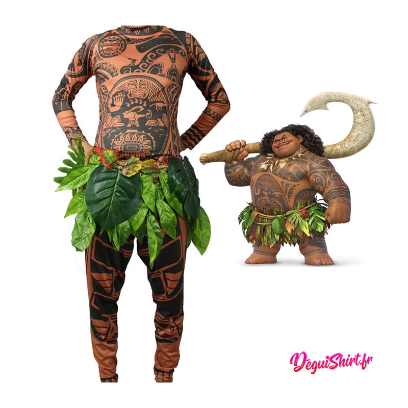 Costume réaliste de Moana Maui (Disney Vaiana)