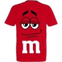 Déguishirt M&M's : Déguisement T-shirt M&M's Mister Rouge