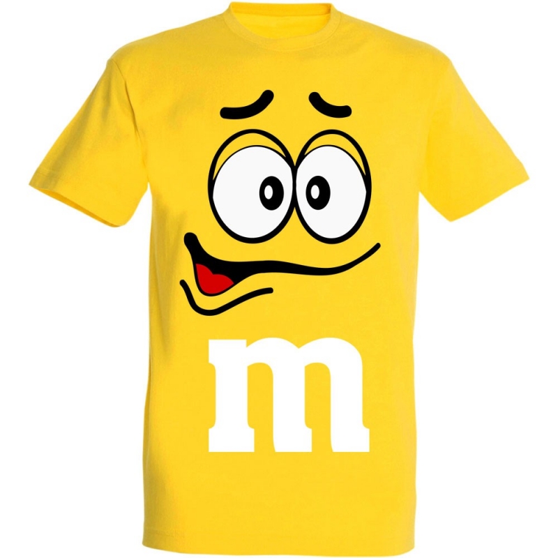 Déguishirt M&M's : Déguisement T-shirt M&M's Mister Jaune