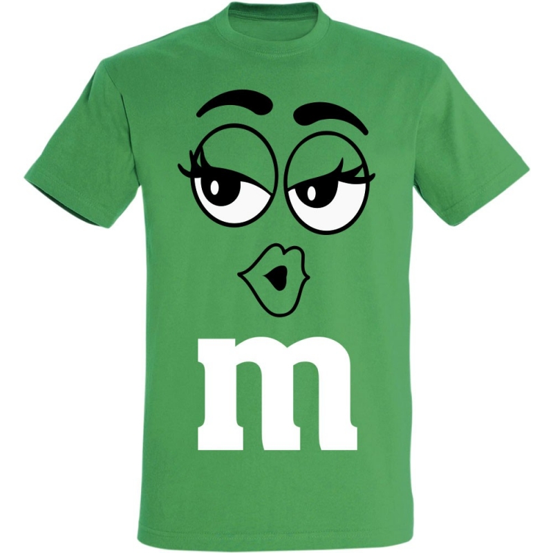 Déguishirt M&M's : Déguisement T-shirt M&M's Miss Verte