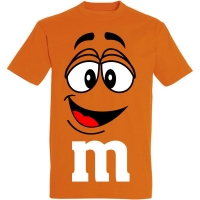 Déguishirt M&M's : Déguisement T-shirt M&M's Mister Orange