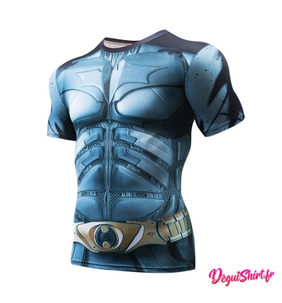 Déguishirt Batman clair : T-shirt Déguisement Justice League DC