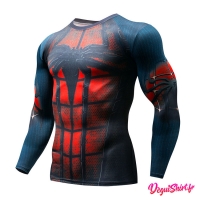 Déguishirt Spiderman : T-shirt Déguisement Avengers (Manches longues)