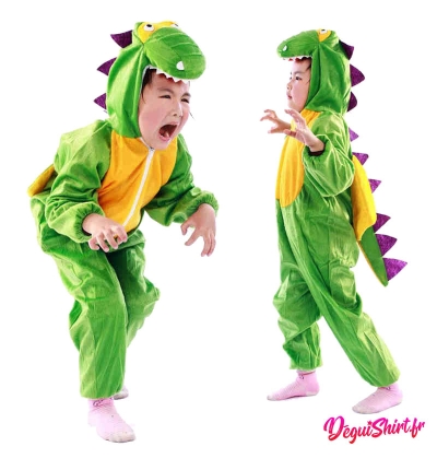 Déguisement Dinosaure enfant vert