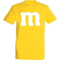 Déguishirt M&M's : Déguisement T-shirt M&M's jaune