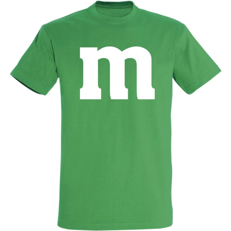 Déguishirt M&M's : Déguisement T-shirt M&M's vert
