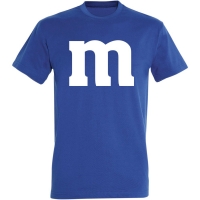 Déguishirt M&M's : Déguisement T-shirt M&M's bleu