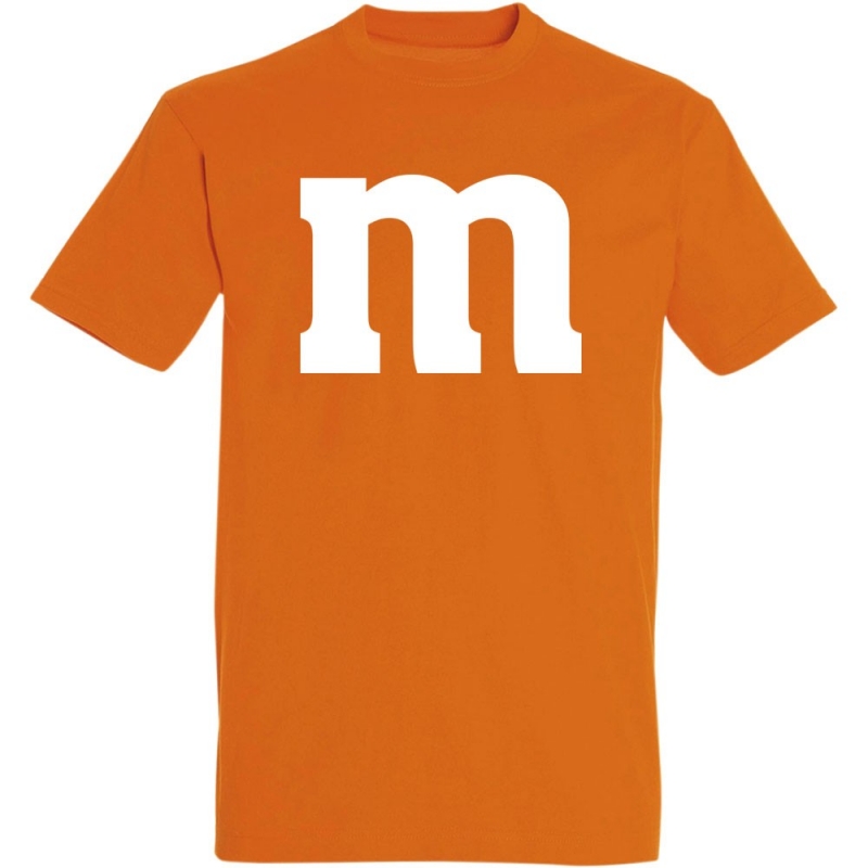 Déguishirt M&M's : Déguisement T-shirt M&M's orange